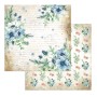 Papier 30x30 Flowers 1f - Cozy Winter - Romantic Collection Stamperia