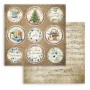 Set de papier 30x30 Cozy Winter 10 feuilles - Romantic Collection Stamperia