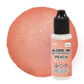 Encre à alcool Glitter Accents Peach 12ml - Couture Creations - Alcohol ink