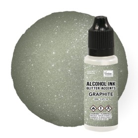 Encre à alcool Glitter Accents Graphite 12ml - Couture Creations - Alcohol ink