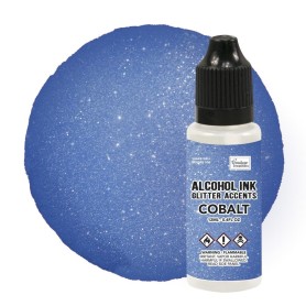 Encre à alcool Glitter Accents Cobalt 12ml - Couture Creations - Alcohol ink