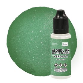 Encre à alcool Glitter Accents Verdant 12ml - Couture Creations - Alcohol ink