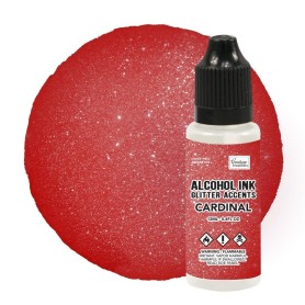 Encre à alcool Glitter Accents Cardinal 12ml - Couture Creations - Alcohol ink