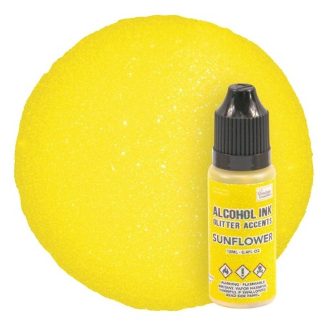Encre à alcool Glitter Accents Sunflower 12ml - Couture Creations - Alcohol ink