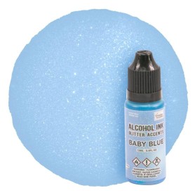 Encre à alcool Glitter Accents Baby Blue 12ml - Couture Creations - Alcohol ink