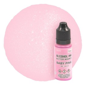 Encre à alcool Glitter Accents Baby Pink 12ml - Couture Creations - Alcohol ink