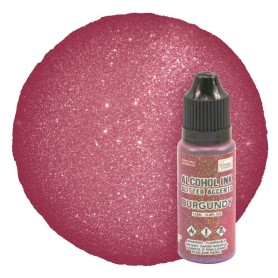 Encre à alcool Glitter Accents Burgundy 12ml - Couture Creations - Alcohol ink