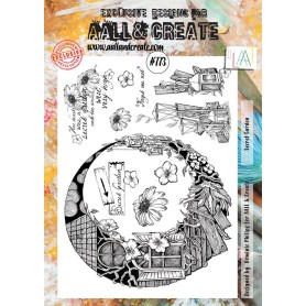 Tampons 773 Secret Garden 10pc - AALL and Create Clear stamps