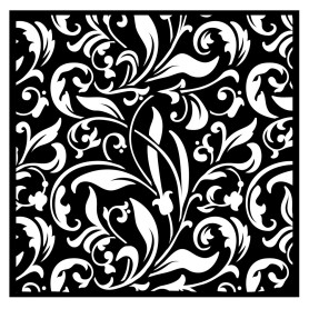 Pochoir Texture 18x18cm - Rose parfum - Stamperia Thick Stencil