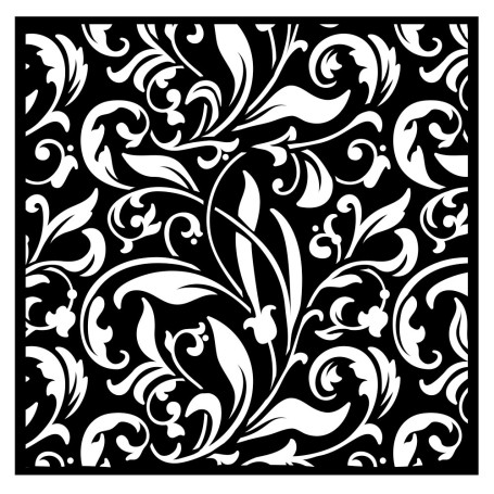 Pochoir Texture 18x18cm - Rose parfum - Stamperia Thick Stencil