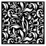 Pochoir Texture 18x18cm - Rose parfum - Stamperia Thick Stencil