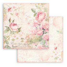 Papier 30x30 Roses 1f - Rose Parfum - Stamperia