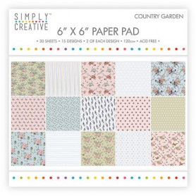 Set de papier 15x15 Country Garden 30f – Simply Creative