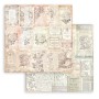 Set de papier 20x20 Background Selection Rose Parfum 10 feuilles - Stamperia