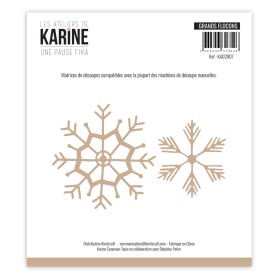 Dies Grands Flocons 2pc - Une Pause Fika - Les Ateliers de Karine