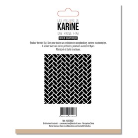 Pochoir Hiver Graphique - Une Pause Fika - Les ateliers de Karine
