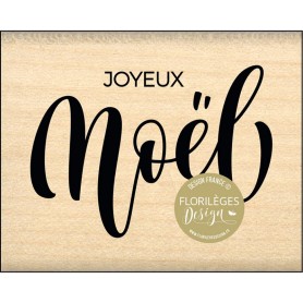 Tampon bois Un Joyeux Noël - Enchantement - Florilèges Design