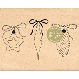 Tampon bois Boules précieuses - Enchantement - Florilèges Design