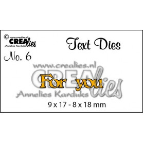 Die Texte en anglais For You - Crealies
