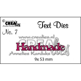 Die Texte en anglais Handmade - Crealies
