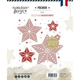 Pochoir Cinq étoiles - Enchantement - Florilèges Design