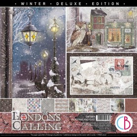 Set de papier 30x30 London's Calling 8 feuilles - Patterns Pad Ciao Bella Papercrafting