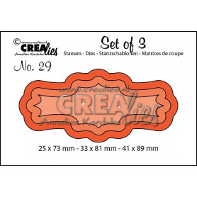 Dies Set of 3 nr 29 Labels 3 - Crealies