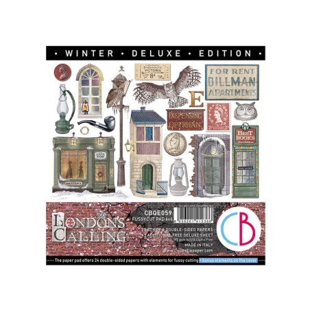 Fussy Cut Pad 15x15 London's Calling 24 feuilles – Ciao Bella Papercrafting