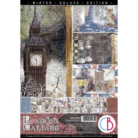 Set de papier A4 London's Calling 9f - Creative Pad Ciao Bella Papercrafting