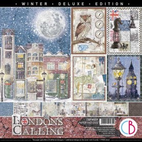 Set de papier 30x30 London's Calling 12 feuilles - Ciao Bella Papercrafting