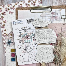 Tampons Cling Texture Map - Victoria Street- Chou and Flowers