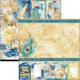 Set de papier 30x30 Indigo 12 feuilles - Ciao Bella Papercrafting