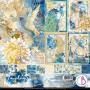 Set de papier 30x30 Indigo 12 feuilles - Ciao Bella Papercrafting
