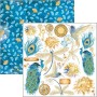 Set de papier 30x30 Indigo 12 feuilles - Ciao Bella Papercrafting