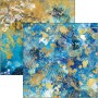 Set de papier 30x30 Indigo 12 feuilles - Ciao Bella Papercrafting