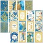 Set de papier 30x30 Indigo 12 feuilles - Ciao Bella Papercrafting