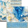 Set de papier 30x30 Indigo 8 feuilles - Patterns Pad Ciao Bella Papercrafting