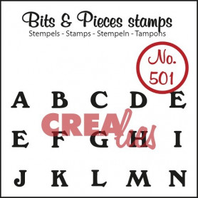 Tampon Bits and Pieces no 501 A à N majuscule - Crealies