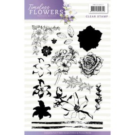 Tampons Timeless Flowers 17pc - Precious Marieke Clearstamps