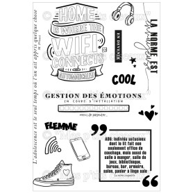 Tampons Ado.rable - You Rock - Mes P'tits Ciseaux
