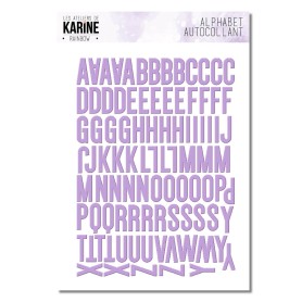 Alphabet autocollant Lilas Rainbow - Les ateliers de Karine