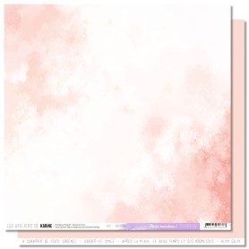 Papier 30x30 Back to Basics Pêche Rainbow 1f - Rainbow - Les ateliers de Karine