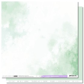 Papier 30x30 Back to Basics Vert Rainbow 1f - Rainbow - Les ateliers de Karine