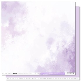 Papier 30x30 Back to Basics Violet Rainbow 1f - Rainbow - Les ateliers de Karine