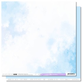 Papier 30x30 Back to Basics Bleu Rainbow 1f - Rainbow - Les ateliers de Karine