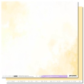 Papier 30x30 Back to Basics Jaune Rainbow 1f - Rainbow - Les ateliers de Karine
