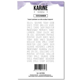 Tampon Textes Rainbow - Rainbow - Les ateliers de Karine