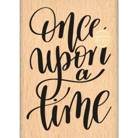 Tampon bois Once upon a time - Florilèges Design