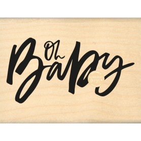 Tampon bois Oh Baby - Florilèges Design