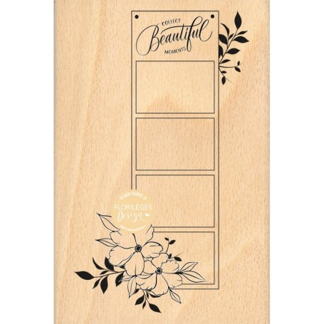 Tampon bois Beautiful - Florilèges Design
